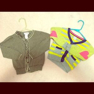 OSH KOSH And Carters Girl Sweaters 2T